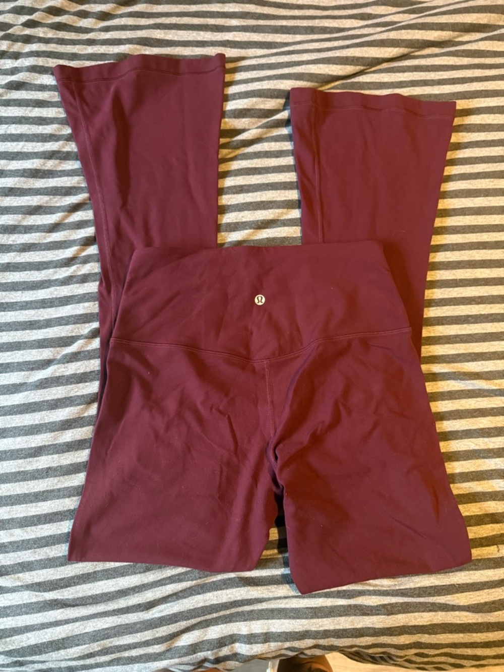 lululemon athletica Burgundy Boot-Cut Flare Leggings